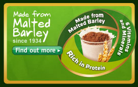 MILO is made from Malted Barley, contains 6 vitamins and mineral and is rich in protein